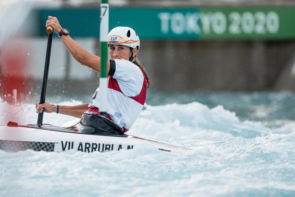 Archivo - La palista española Nuria Vilarrubla durante los Juegos de Tokio