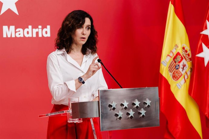 Archivo - La presidenta de la Comunidad de Madrid, Isabel Díaz Ayuso