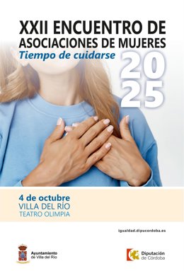 Cartel del encuentro de asociaciones de mujeres bajo el título 'Tiempo de Cuidarse'.
