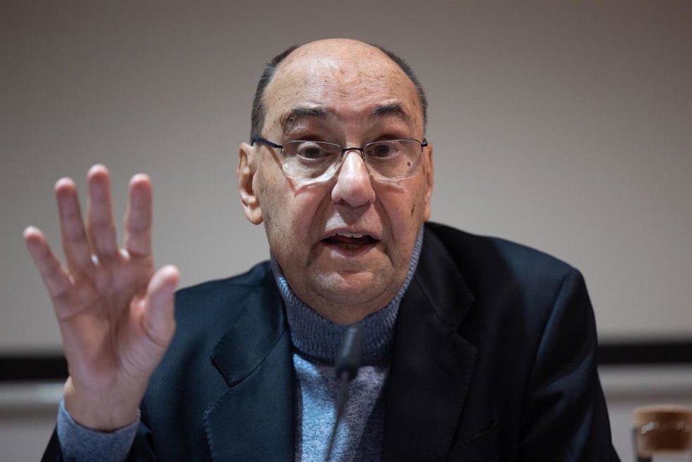 Archivo - El vicepresidente del Parlamento Europeo entre 1999-2014, Alejo Vidal-Quadras, durante una rueda de prensa en la Asociación de la Prensa, a 23 de febrero de 2024, en Madrid (España).