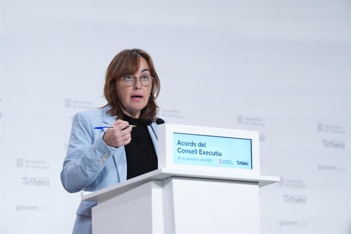 La consellera de Territori, Habitatge i Transició Ecològica i portaveu de la Generalitat, Sílvia Paneque