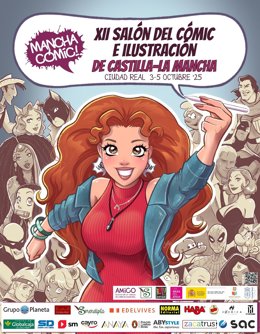 Cartel del XII Salón del Cómic e Ilustración de Castilla-La Mancha de Ciudad Real.