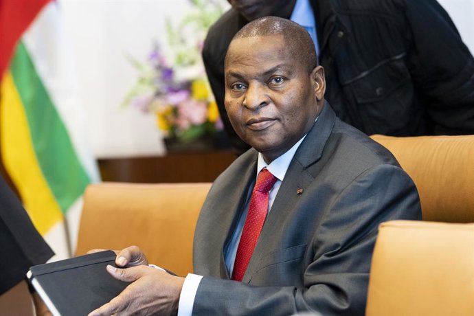 Archivo - April 25, 2018 - New York, NY, U.S - FAUSTIN ARCHANGE TOUADERA, President of the Central African Republic, at the United Nations in New York City on April 25, 2018