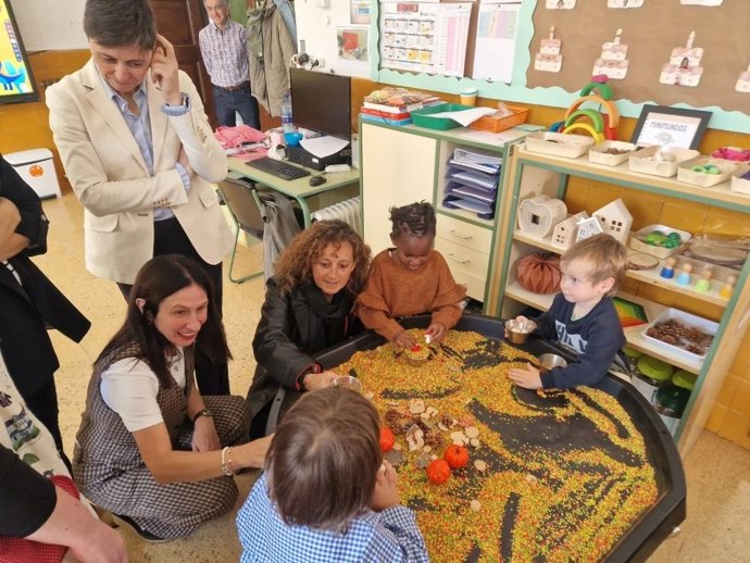 Eva Ledo, en su visita