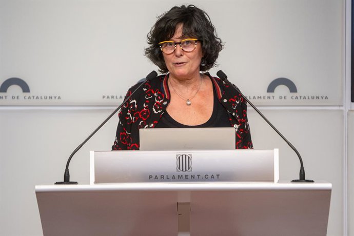 Archivo - La diputada de la CUP al Parlament Pilar Castillejo 