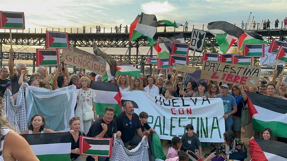 Concentración en Huelva por Palestina.