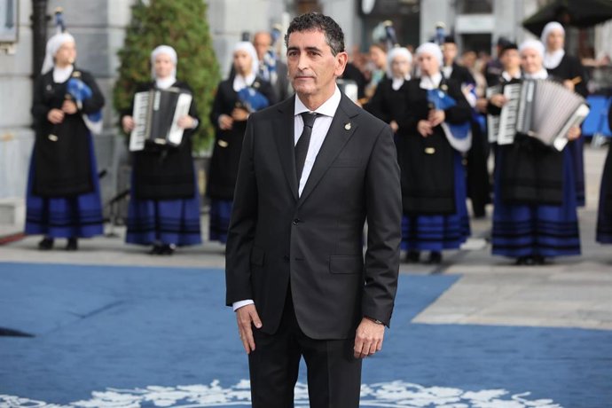 Archivo - El dramaturgo Juan Mayorga en los Premios Princesa de Asturias 2022 a 28 de octubre de 2022 en Oviedo (España).