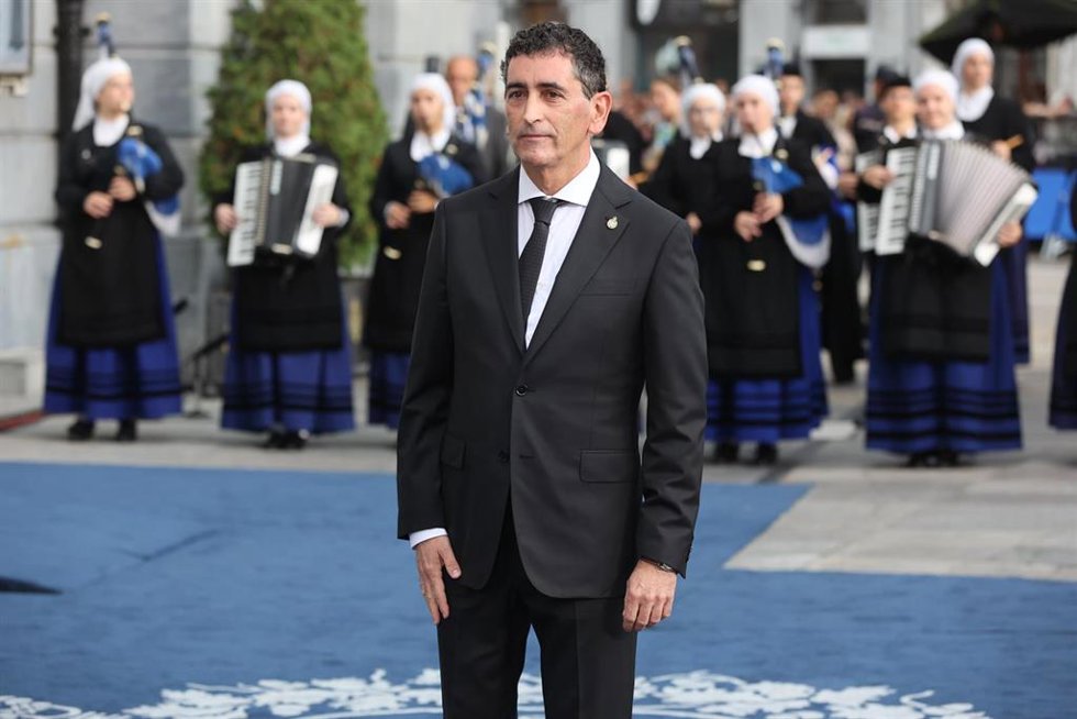 Archivo - El dramaturgo Juan Mayorga en los Premios Princesa de Asturias 2022 a 28 de octubre de 2022 en Oviedo (España).