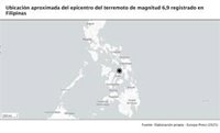 Alrededor de una veintena de muertos por un terremoto de magnitud 6,9 en el centro de Filipinas