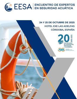 Cartel del Encuentro de Expertos en Seguridad Acuática que se celebrará en Córdoba.