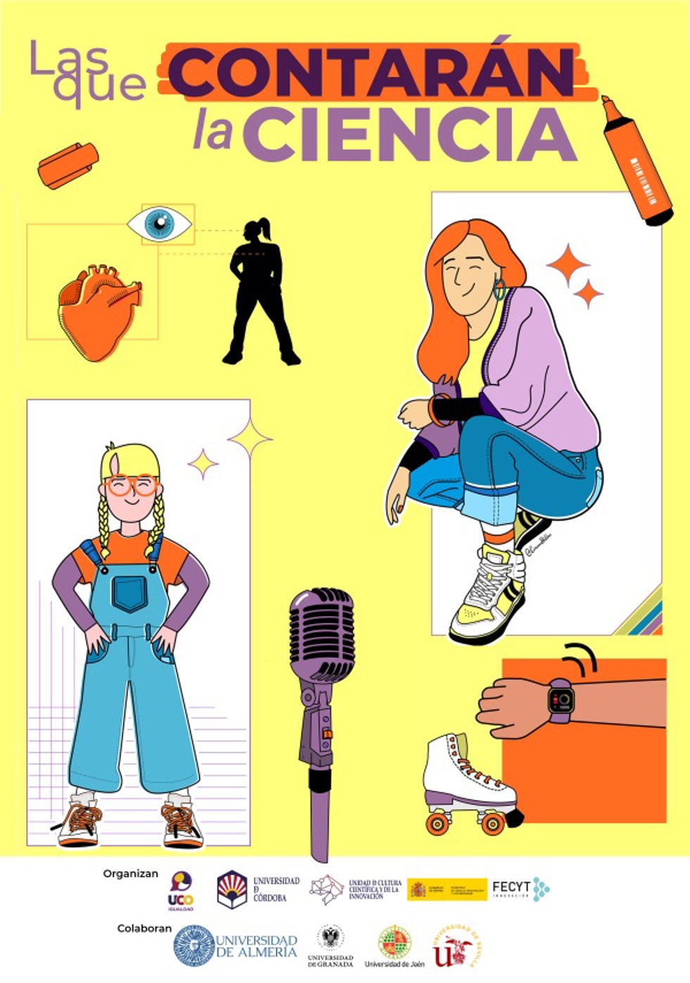 Cartel del certamen 'Las que contarán la ciencia'.