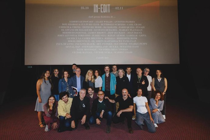 Foto de familia de la rueda de prensa del festival.