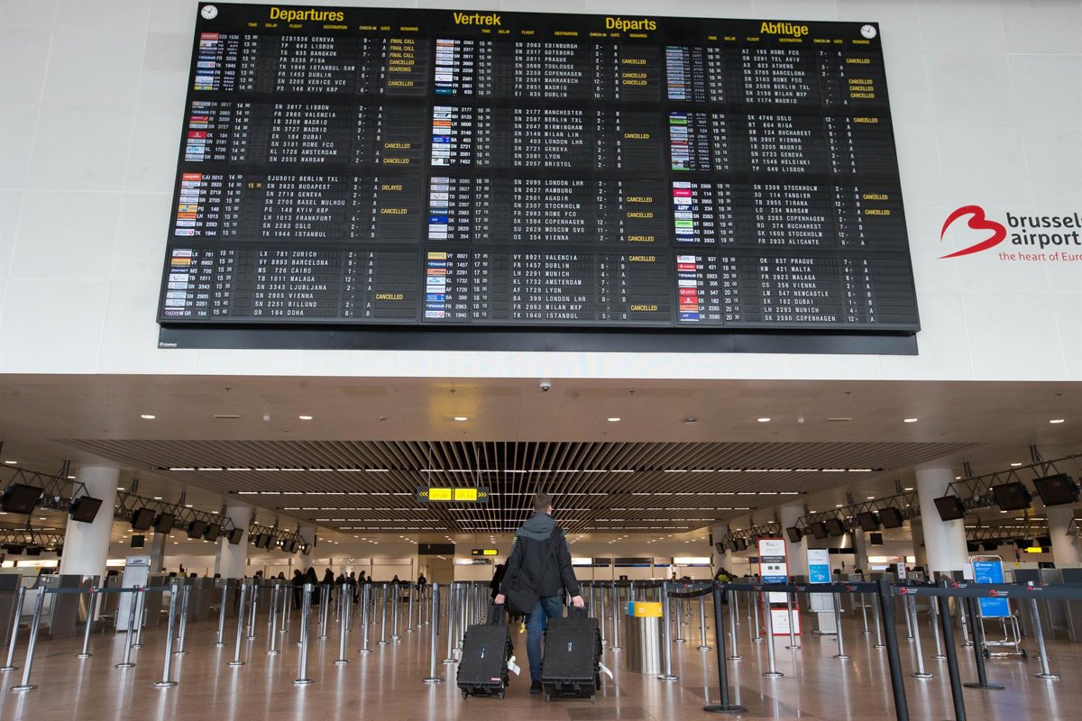 El aeropuerto de Bruselas cancela todos los vuelos de salida el próximo 14 de octubre por una huelga nacional