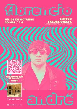 Cartel del concierto de Florencio André
