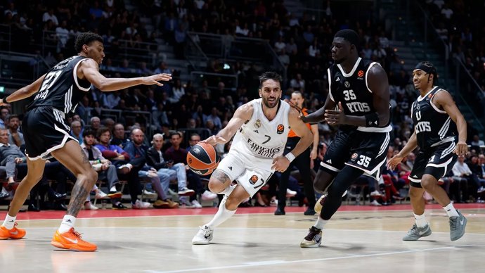 Facundo Campazzo durante el Virtus-Real Madrid de la Euroliga 25-26