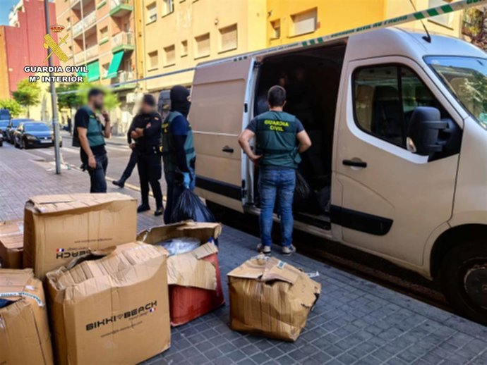 Archivo - Operación de la Guardia Civil 'Ordag-Teloners' contra una organización criminal dedicada al robo de camiones en Aragón, Cataluña y La Rioja.