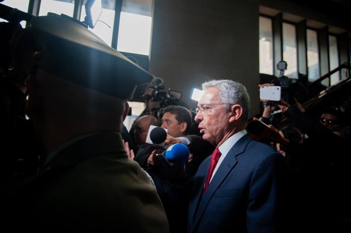 Archivo - Arquivo - Álvaro Uribe, ex-presidente da Colômbia