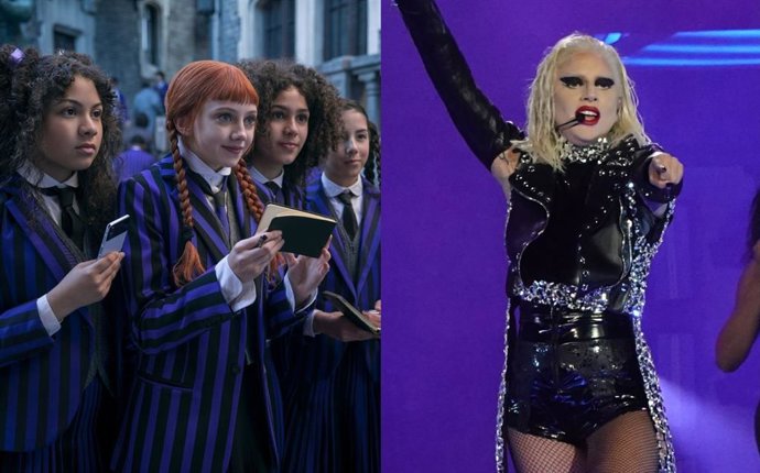 VÍDEO: Así fue la actuación sorpresa de dos estrellas de Miércoles en un concierto de Lady Gaga