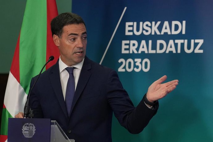 El lehendakari, Imanol Pradales, presentaell Plan de Inversiones público-privadas "Euskadi Eraldatuz 2030"