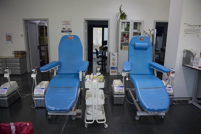 Archivo - Instalaciones del Centro de Transfusión de la Comunidad de Madrid, a 20 de julio de 2024, en Madrid (España). El Centro de Transfusión organiza y lleva a cabo las colectas de sangre de donantes, efectúa el procesado de la misma, así como su alma