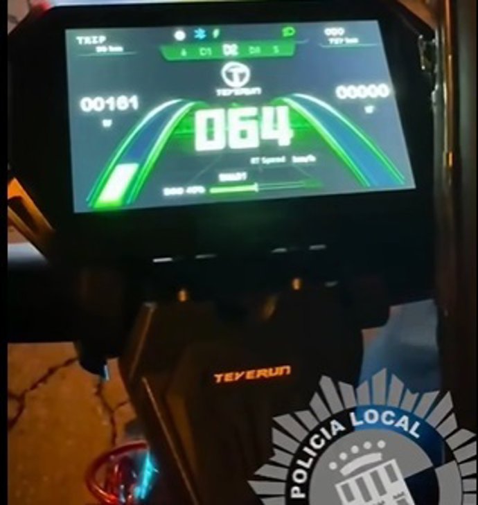 La Policía sanciona a un conductor de patinete eléctrico que circulaba drogado a 64 km/h en Onda