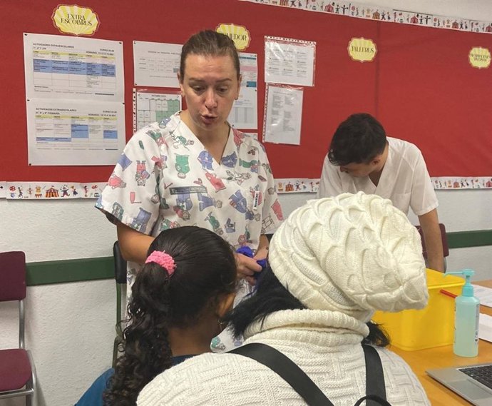 Vacunación en centros educativos de la campaña de la gripe