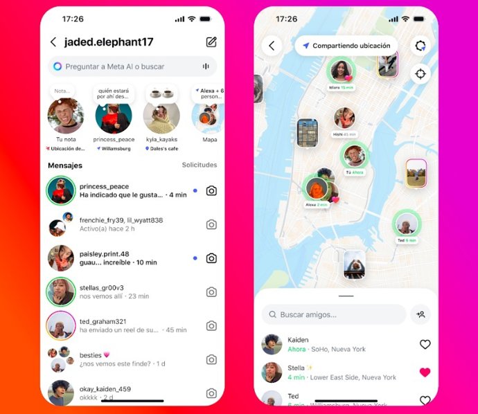 Mapa do Instagram