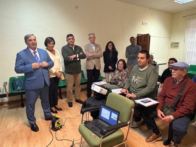 San Merino en su visita a Piedrahita.