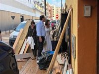 Sáenz de San Pedro visita Ibiza para apoyar al sector comercial e industrial y evaluar daños