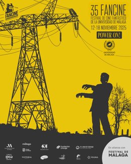 Cartel de la 35 edición del Festival de Cine Fantástico de la Universidad de Málaga, Fancine.