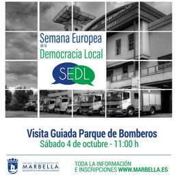 El Ayuntamiento de Marbella (Málaga), en el marco de la Semana Europea de la Democracia Local, ha puesto en marcha un programa de visitas guiadas a las instalaciones de la Jefatura de la Policía Local y del Parque de Bomberos