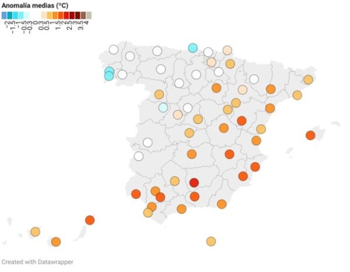 Octubre será más cálido de lo normal y con lluvias escasas, tras un septiembre cálido y seco, según eltiempo.Es