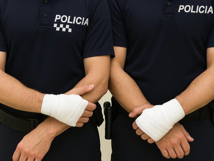 Una reyerta entre dos familias en Petrer deja seis heridos, dos de ellos polícias locales