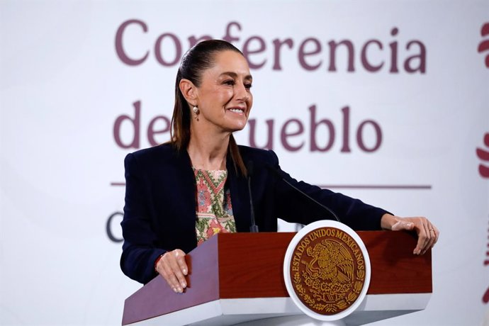 29 de setembro de 2025, Cidade do México, Cdmx, México: A presidente mexicana Claudia Sheinbaum Pardo fala durante uma coletiva de imprensa sobre o Dia Nacional do Milho, destacando sua importância para a economia e a nutrição dos mexicanos, no Palácio Na