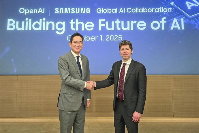 Firma del acuerdo entre Samsung y OpenAI
