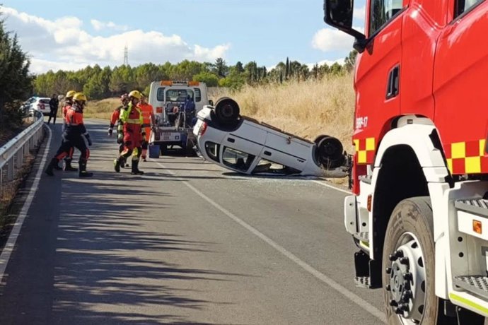 Accidente de tráfico en la carretera de Nohales.