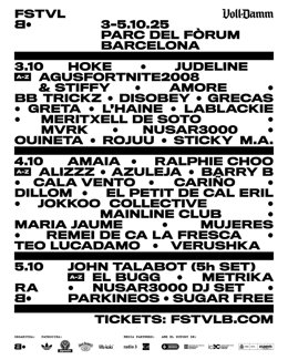 Cartel del Festival B 2025 en Barcelona.