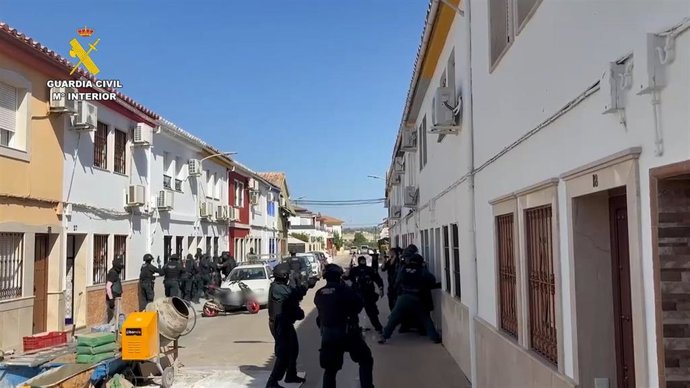 Operativo contra el tráfico de drogas.