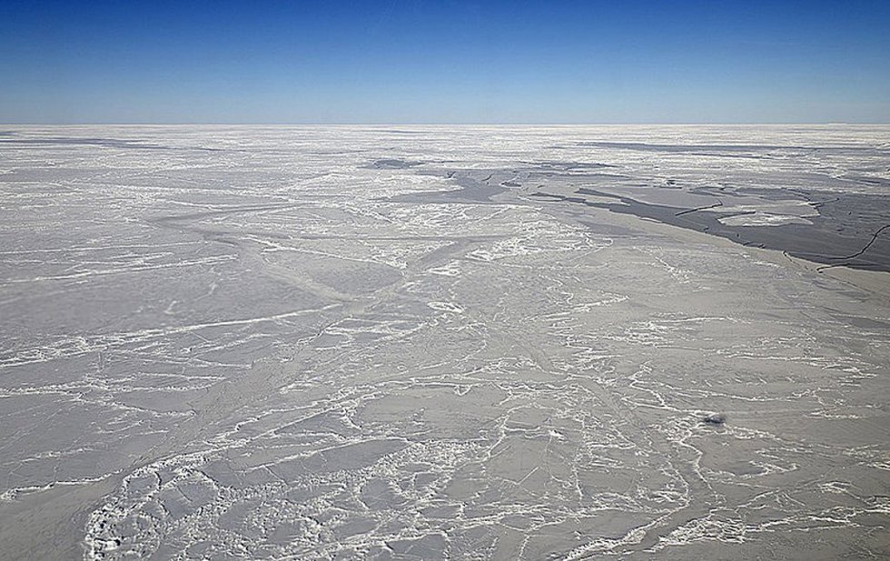 Archivo -     La plataforma de hielo de Filchner-Ronne, en el Mar de Weddell (Antártida)  