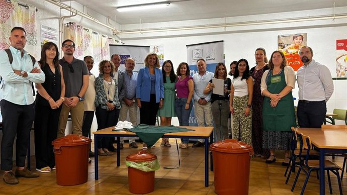 Primera auditoría de desperdicio alimentario en comedores escolares, que se ha desarrollado en el CEIP José Martínez Tornel, en Patiño