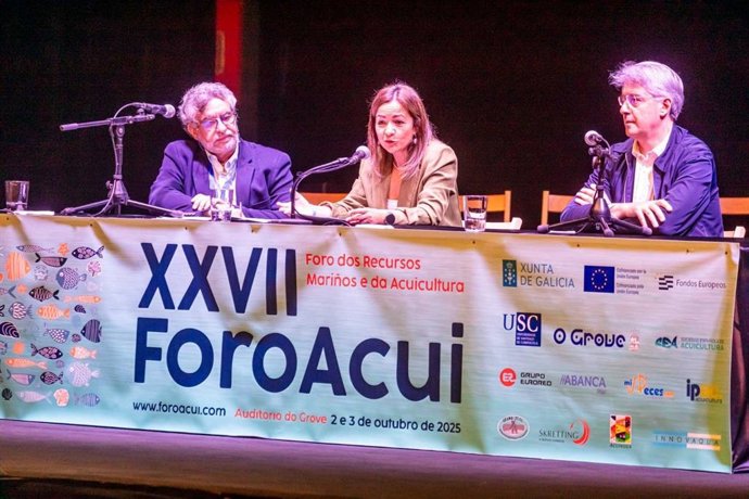 La conselleira do Mar, Marta Villaverde, inaugura el XXVII Foro dos Recursos Mariños e a Acuicultura das Rías Galegas.
