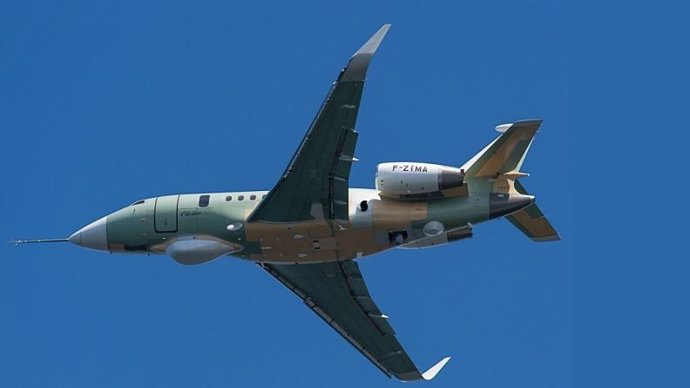 Archivo - Un Falcon Albatros 2000 del Gobierno de Francia para tareas de vigilancia marítima