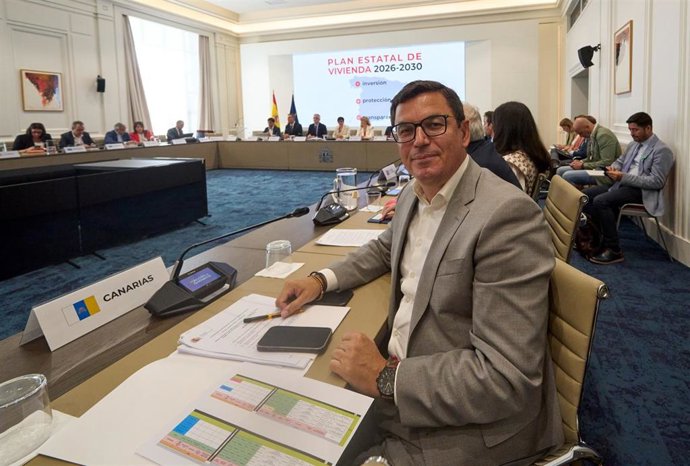 El consejero de Obras Públicas, Vivienda y Movilidad del Gobierno de Canarias, Pablo Rodríguez