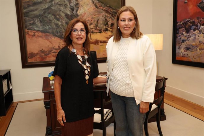 La presidenta del Parlamento de Canarias aborda con la Diputación del Común sus presupuestos y prioridades para 2026