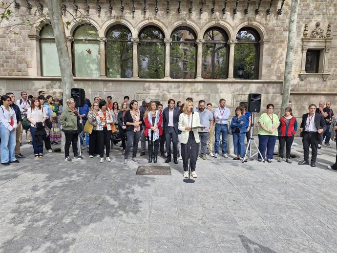 La concentració de la Diba per la Flotilla