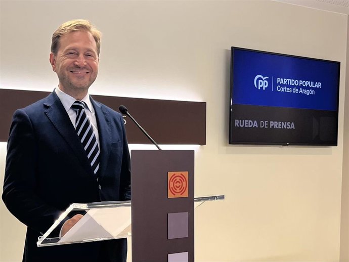 El portavoz del PP en las Cortes de Aragón, Fernando Ledesma