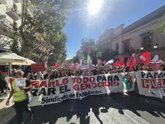 Foto: Unos 4.000 estudiantes marchan en Madrid en apoyo a Palestina y piden "actos" al Gobierno: "Basta ya de palabrería"