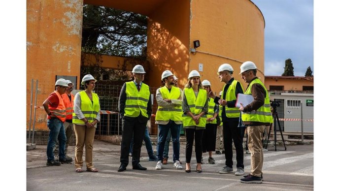 Momento de la visita de este jueves