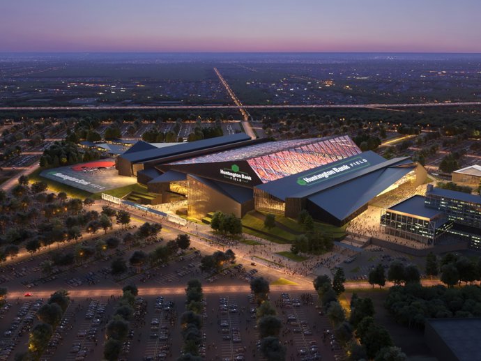 El Huntington Bank Field.