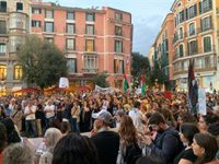 Un millar de personas se concentra en Palma en contra de la interceptación de la flotilla a Gaza